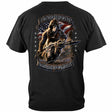 I'd Rather Die on My Feet Military Black T-Shirt - back view