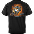 USMC Time Honor Tradition Eagle T-Shirt - Black - back view