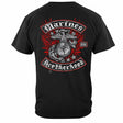 UMSC Brotherhood T-Shirt with Eagle - Black - back view