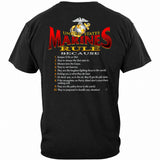 United States Marines Rule Because T-shirt - back view