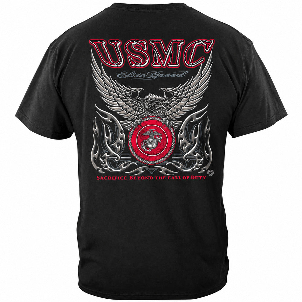 United States Marine Corps Elite Breed Military T-shirt - back view