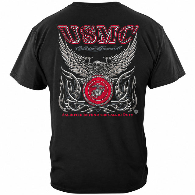 United States Marine Corps Elite Breed Military T-shirt - back view