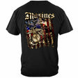 Elite Breed USMC Marines Aerial Assault T-Shirt - Black - back view