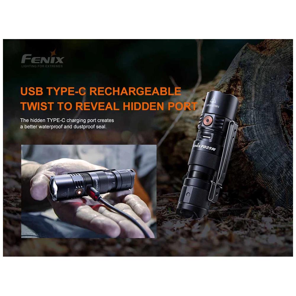 Fenix PD25R Rechargeable 800 Lumen EDC Flashlight