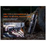 Fenix PD25R Rechargeable 800 Lumen EDC Flashlight