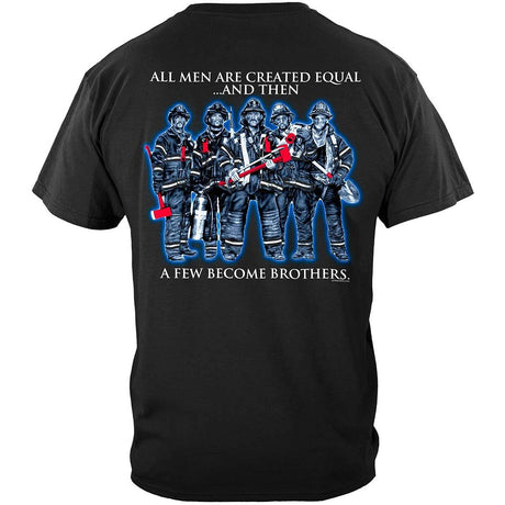 All Men are Created Equal Fallen Firefighter T-shirt - Black