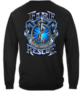 Service Before Self Long Sleeve Fire Rescue T-shirt