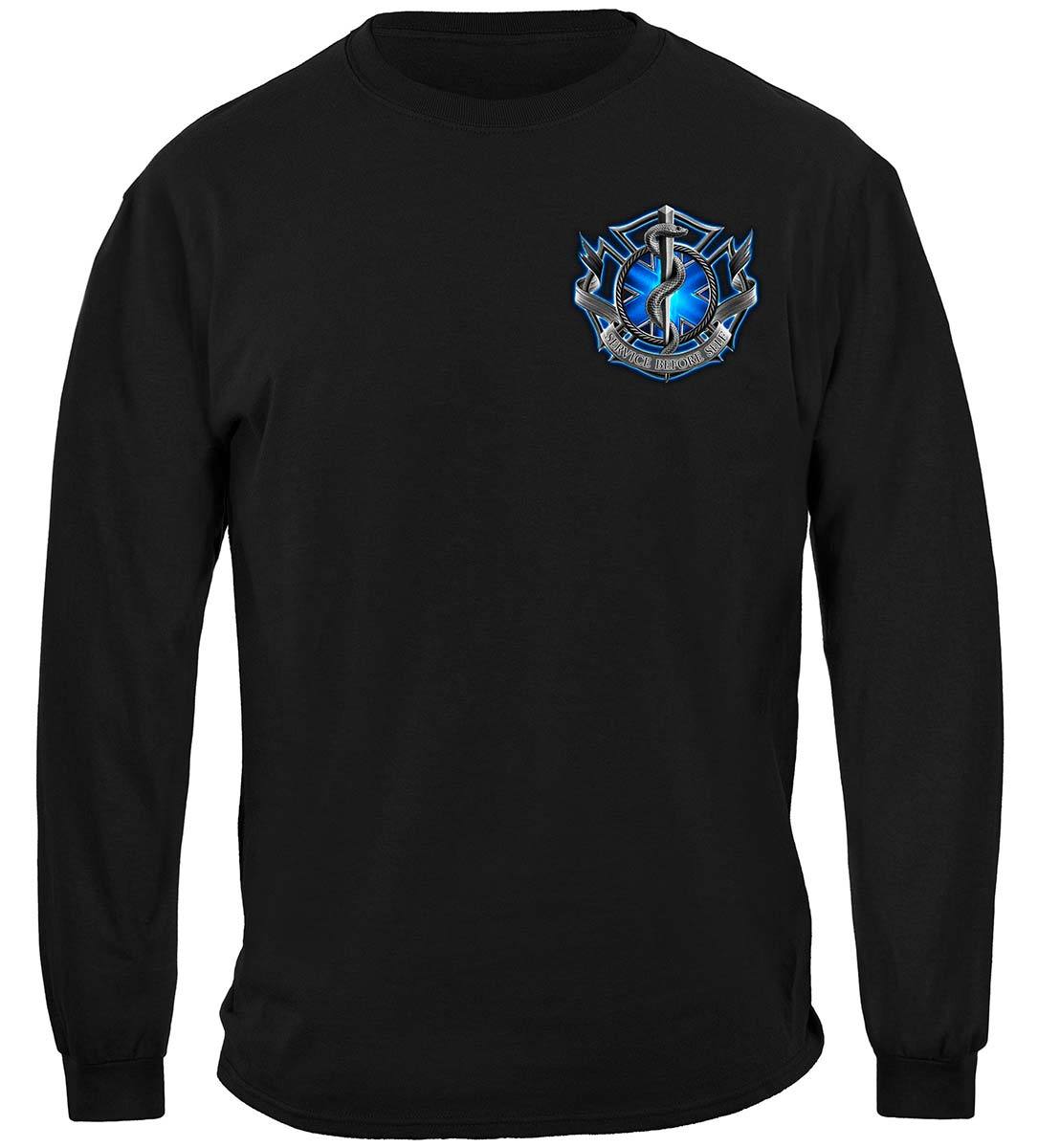 Service Before Self Long Sleeve Fire Rescue T-shirt