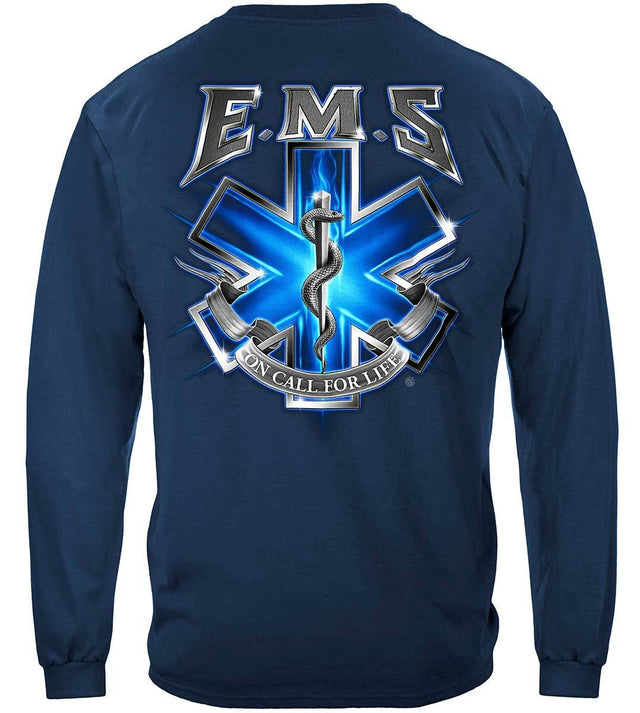 On Call For Life Long Sleeve EMS T-shirt