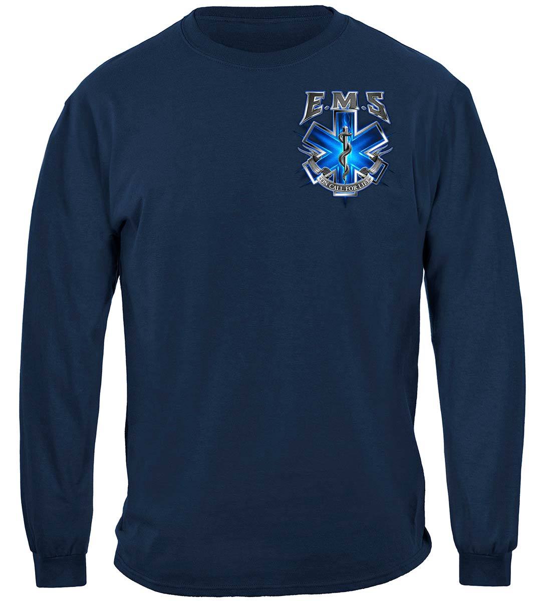 On Call For Life Long Sleeve EMS T-shirt