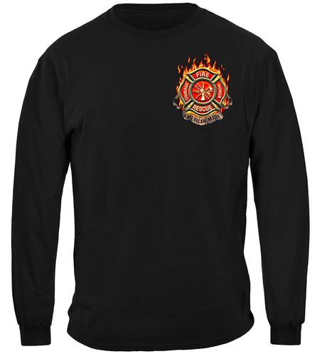American Made Firefighter T-shirt - Long Sleeve