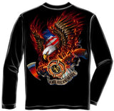 American Made Firefighter T-shirt - Long Sleeve