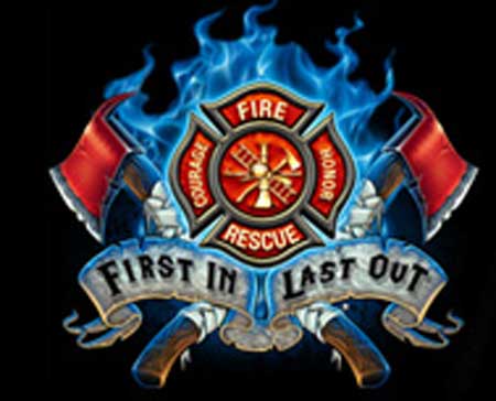 First In Last Out Firefighter T-shirt - Long Sleeve