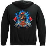 First In Last Out Firefighter Hoodie