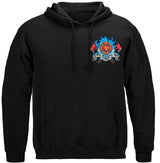 First In Last Out Firefighter Hoodie