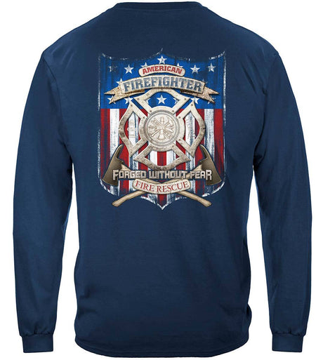 American Firefighter T-shirt - Long Sleeve