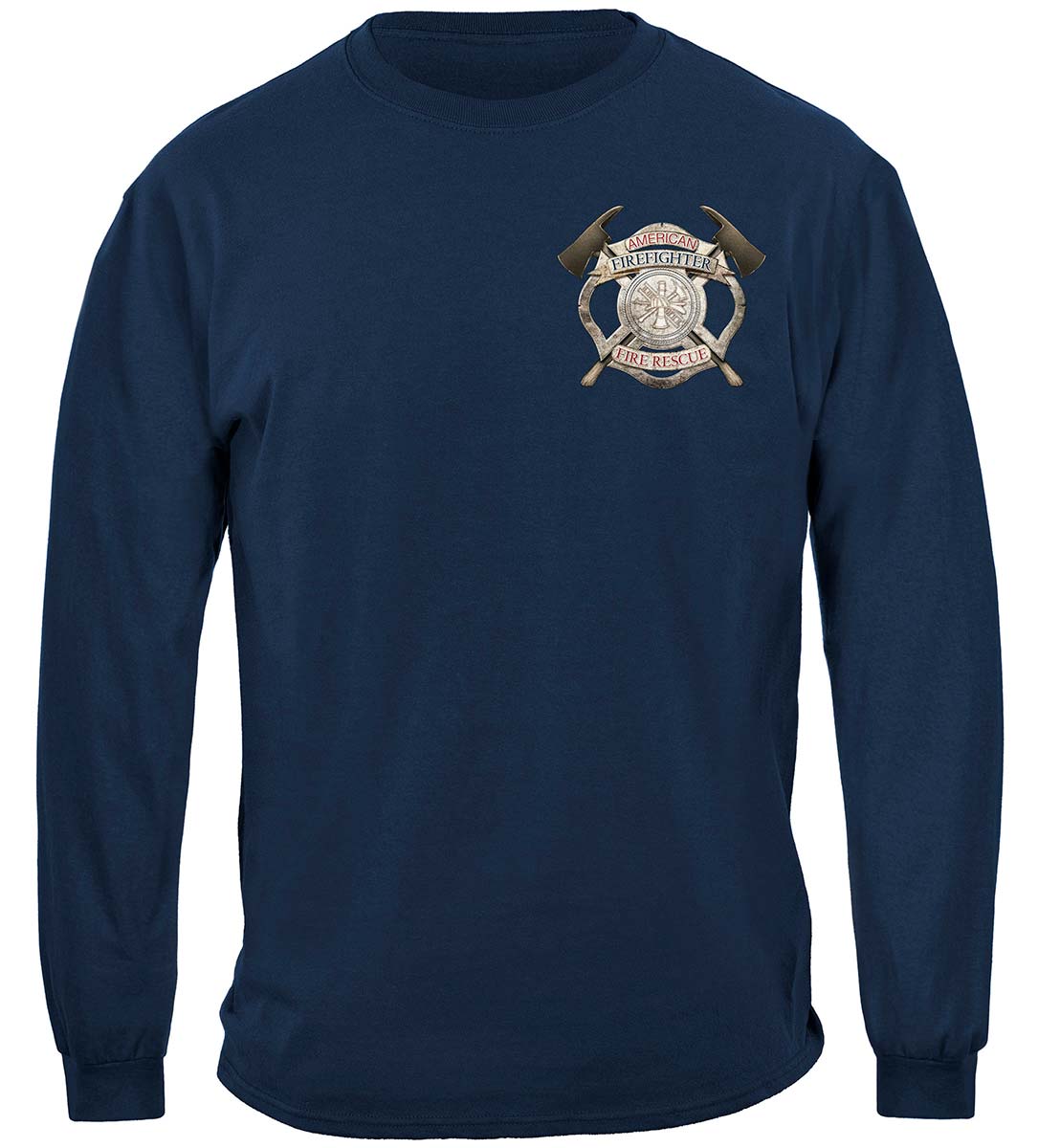 American Firefighter T-shirt - Long Sleeve