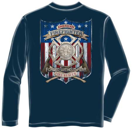 American Firefighter T-shirt - Long Sleeve