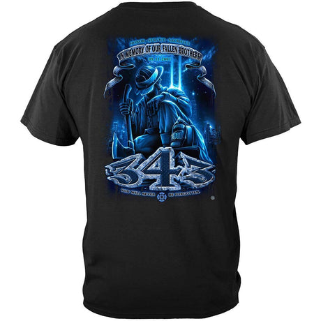 343 Fallen Brothers Firefighter 9/11 T-shirt