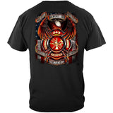 True Hero Honorary Firefighter Black T-Shirt