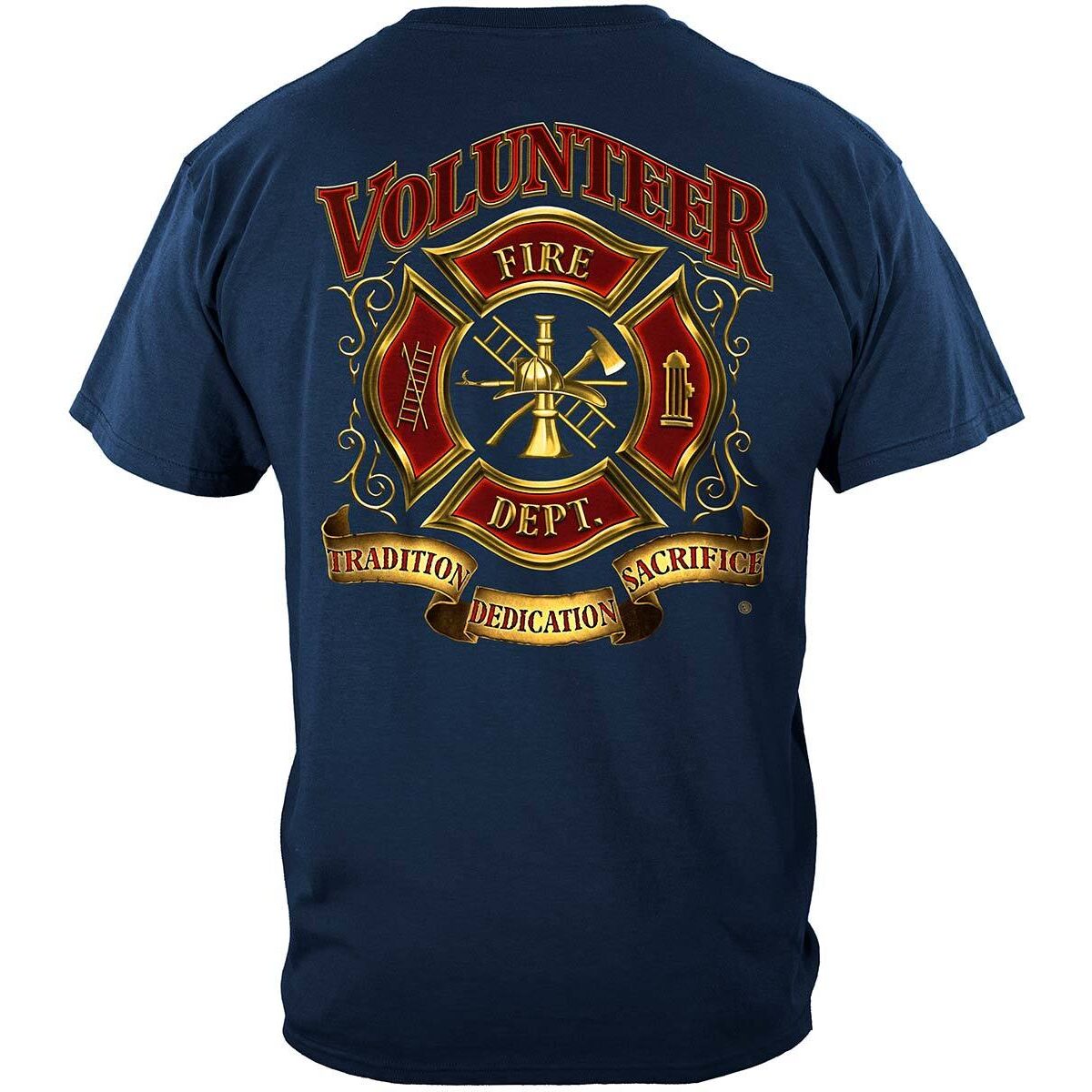Volunteer Firefighter T-shirt - Navy
