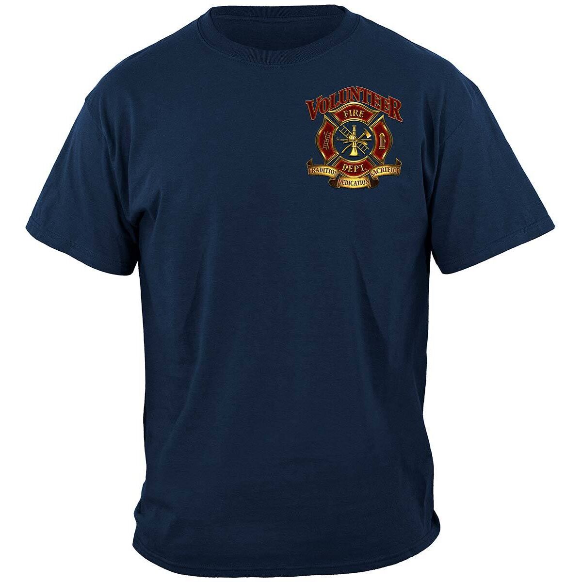 Volunteer Firefighter T-shirt - Navy