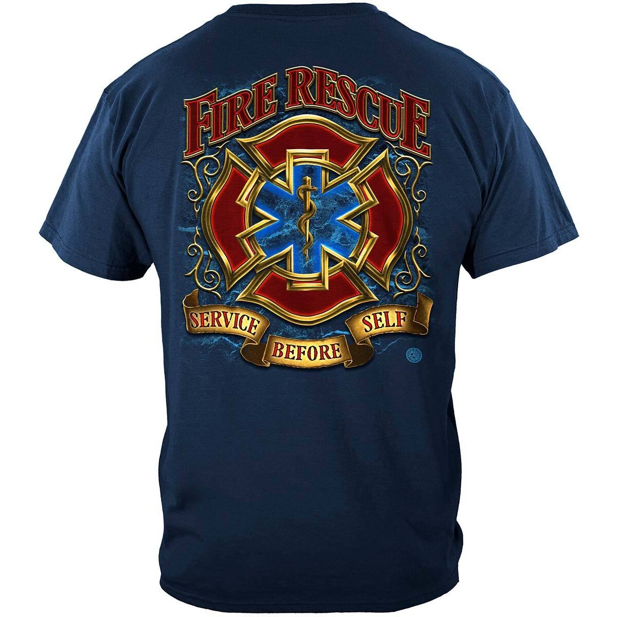 Service Before Self Fire Rescue T-shirt | Firefighter T-Shirt