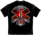 Commemorative 9-11 Never Forget Paramedic T-Shirt