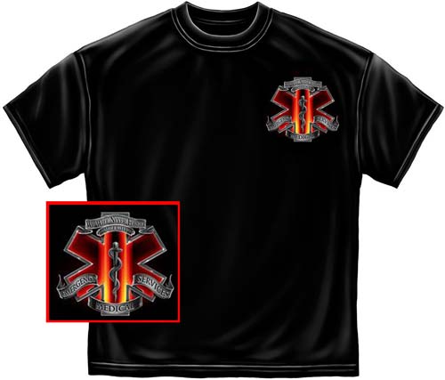 Commemorative 9-11 Never Forget Paramedic T-Shirt