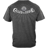 Called to Serve Firefighter T-shirt - Charcoal