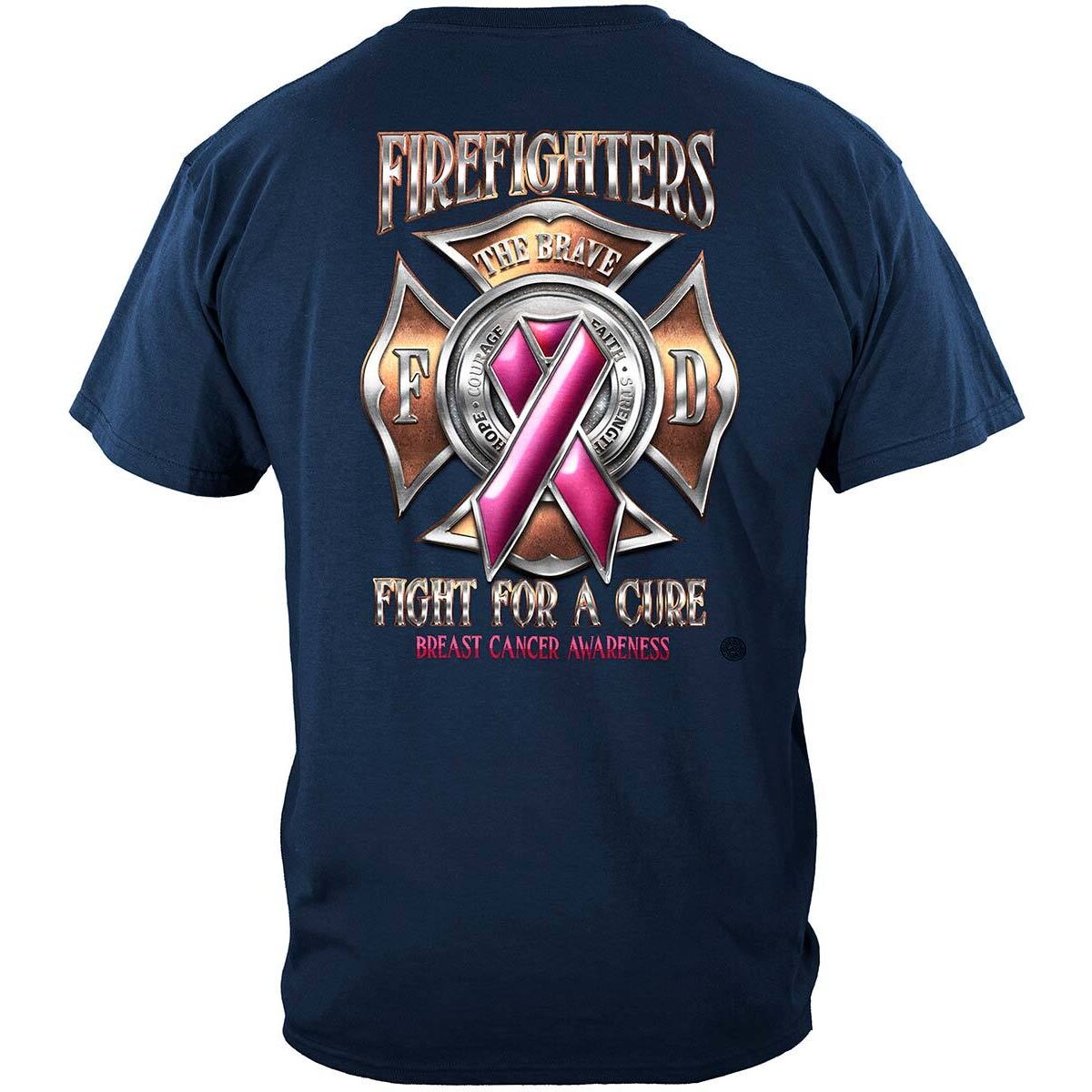 Firefighter Fight for a Cure Breast Cancer Awareness T-shirt