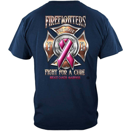 Firefighter Fight for a Cure Breast Cancer Awareness T-shirt