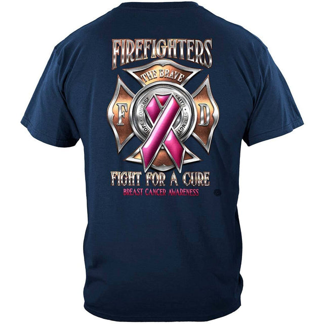 Firefighter Fight for a Cure Breast Cancer Awareness T-shirt