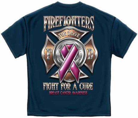 Firefighter Fight for a Cure Breast Cancer Awareness T-shirt