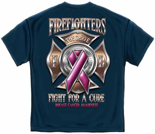 Firefighter Fight for a Cure Breast Cancer Awareness T-shirt