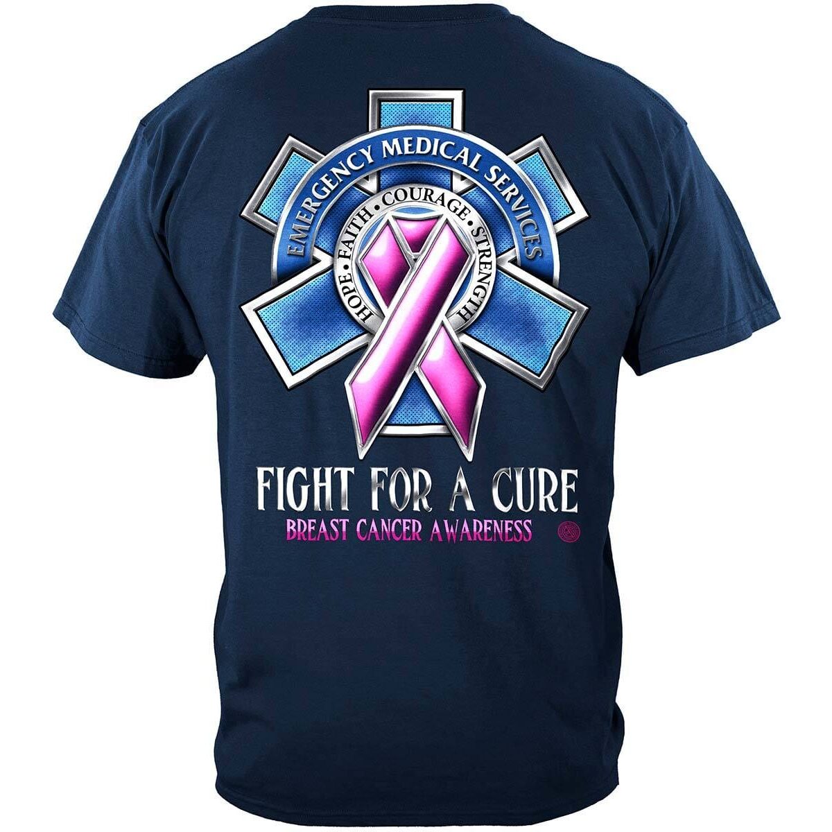 EMT Fight for a Cure Breast Cancer Awareness T-shirt