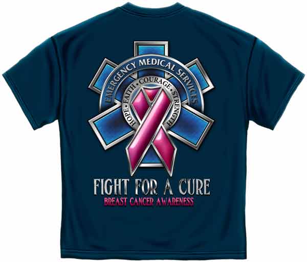 EMT Fight for a Cure Breast Cancer Awareness T-shirt