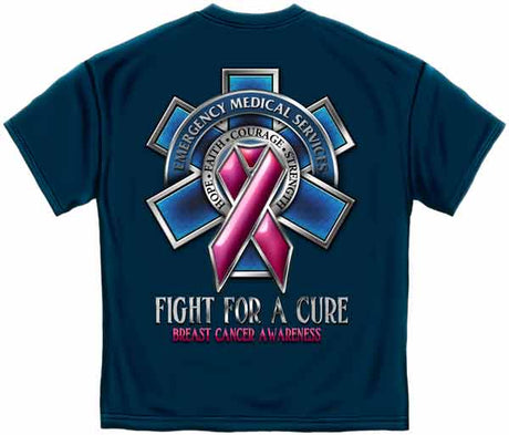 EMT Fight for a Cure Breast Cancer Awareness T-shirt