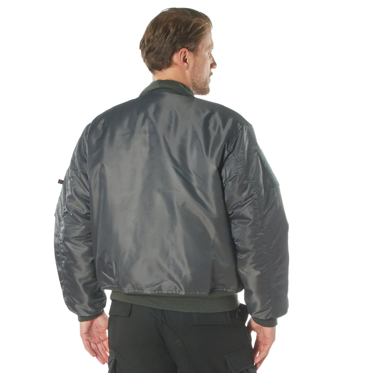 Men's MA-1 Flight Jacket with Removable Patches