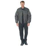 Men's MA-1 Flight Jacket with Removable Patches