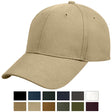 Low Profile Solid Color Baseball Cap