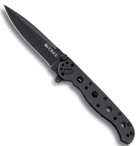 CRKT M16 Black Oxide Spear Point Razor Edge Folding Knife - M16-01KS