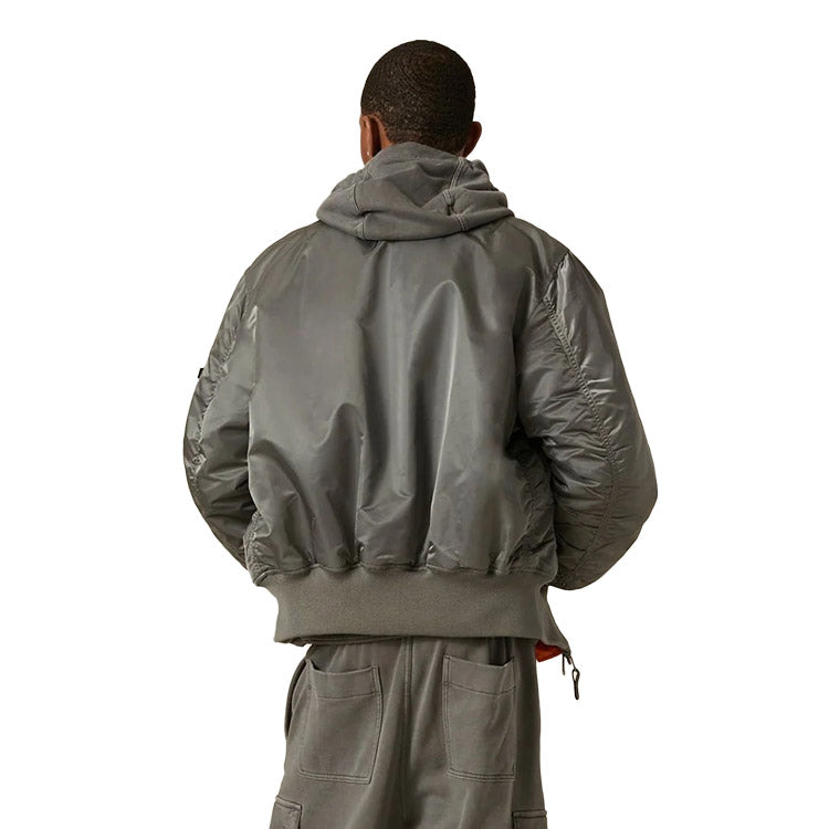 Vintage USA Black MA-1 Aviation Military Reversible Bomber