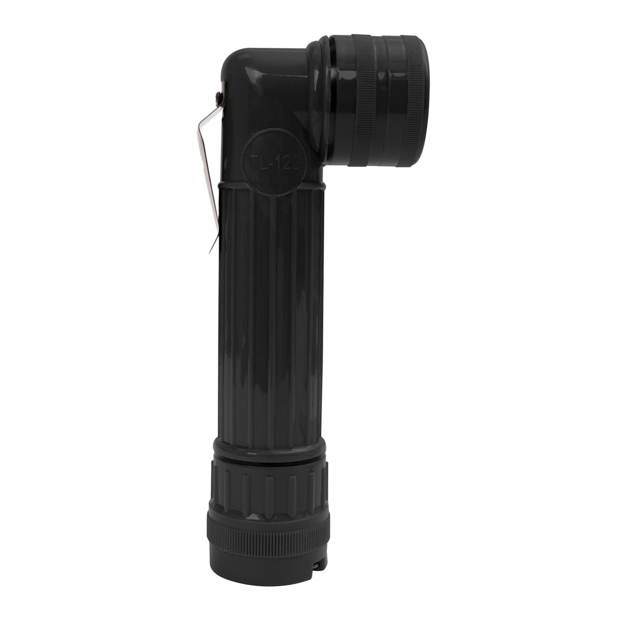 Basic Issue Black D-Cell Anglehead Military Type Flashlight