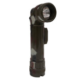 Basic Issue Woodland Camouflage D-Cell Anglehead Military Type Flashlight
