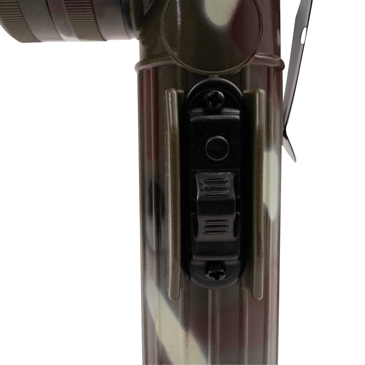 Basic Issue Woodland Camouflage D-Cell Anglehead Military Type Flashlight