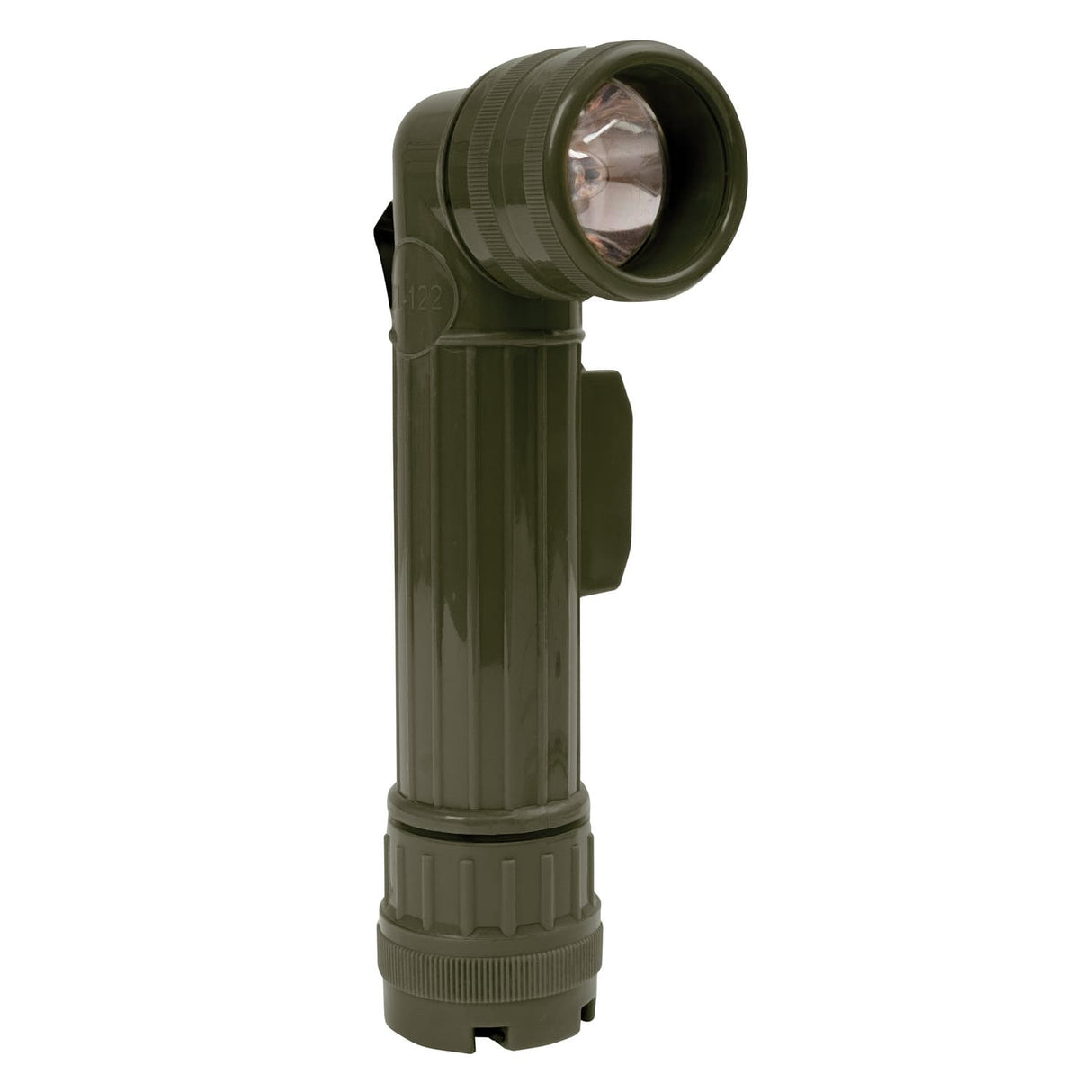 Basic Issue Olive Drab D-Cell Anglehead Military Type Flashlight