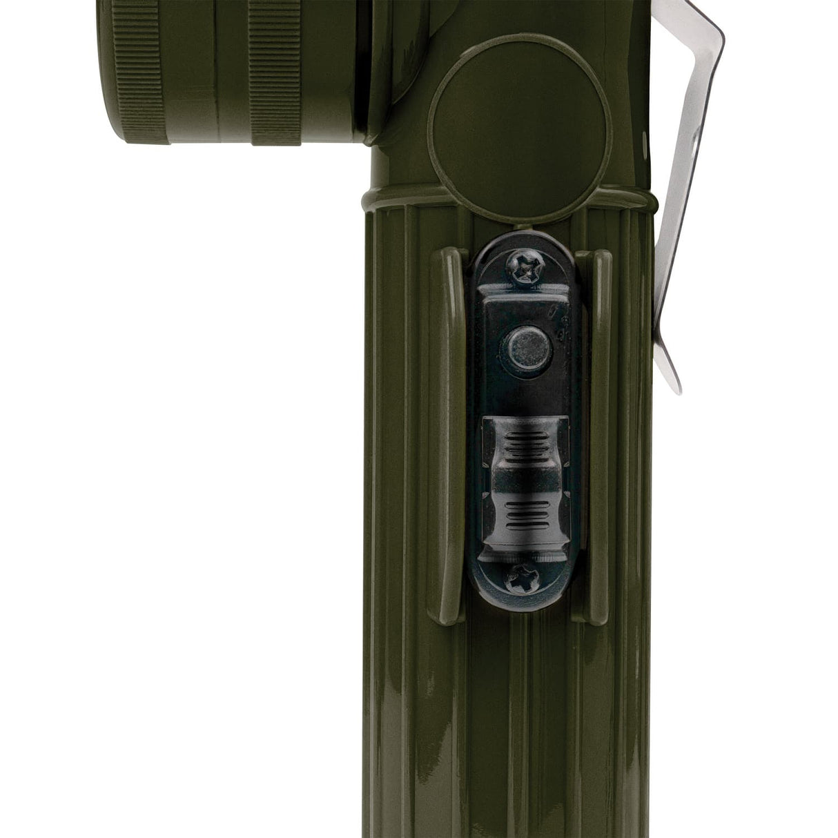 Basic Issue Olive Drab D-Cell Anglehead Military Type Flashlight