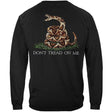Black Don't Tread on Me Long Sleeve T-Shirt