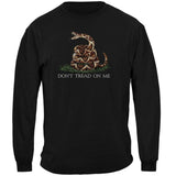 Black Don't Tread on Me Long Sleeve T-Shirt